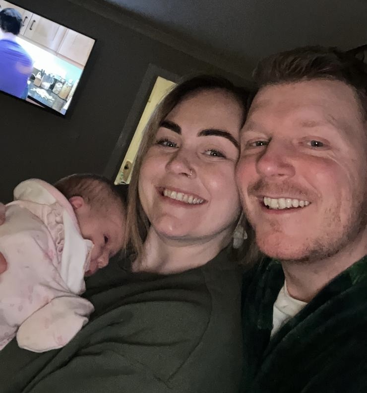 Sarah, Sean and baby